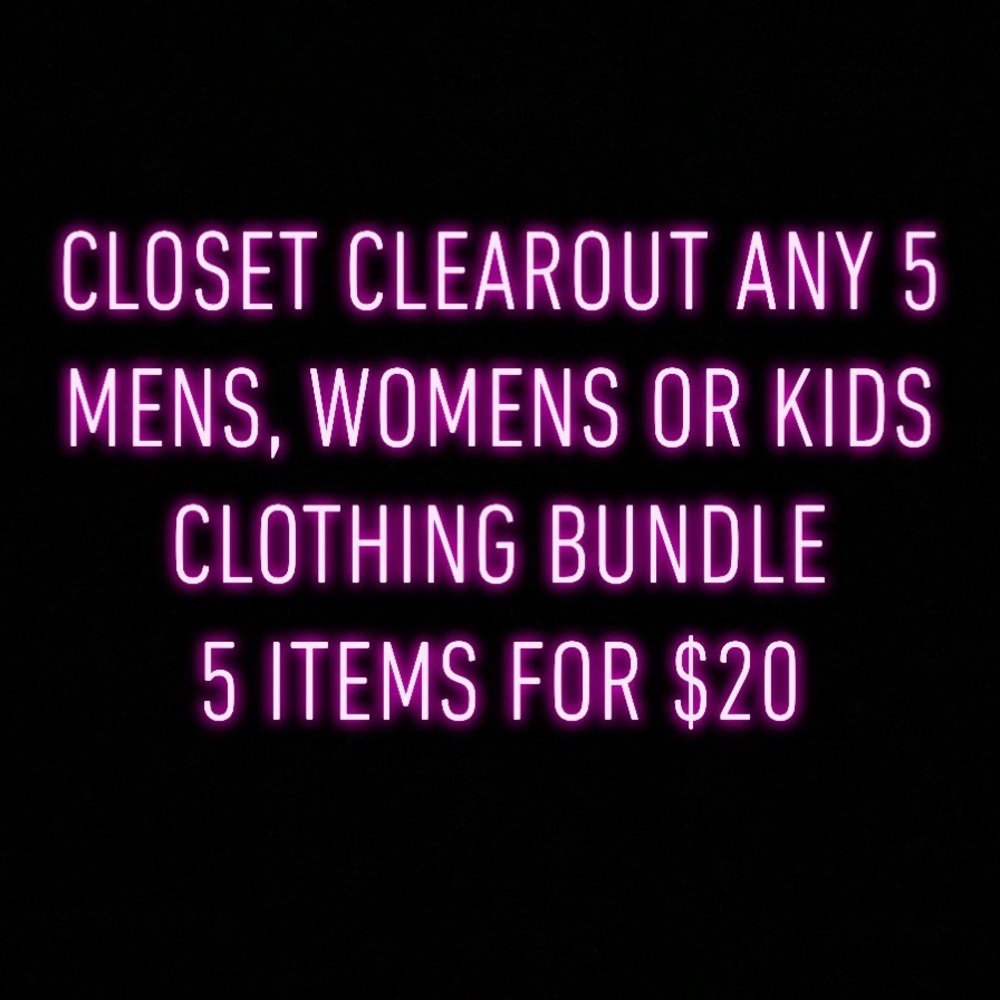 Closet clearout